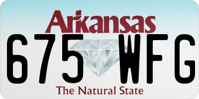 AR license plate 675WFG
