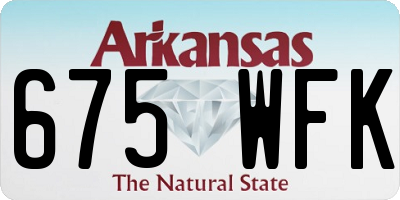 AR license plate 675WFK