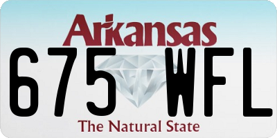 AR license plate 675WFL