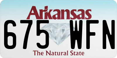 AR license plate 675WFN
