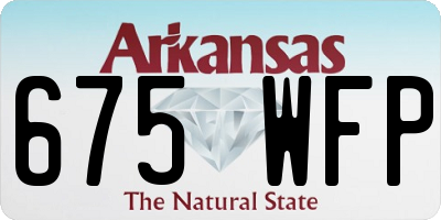 AR license plate 675WFP