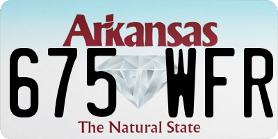AR license plate 675WFR