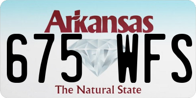 AR license plate 675WFS