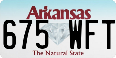 AR license plate 675WFT