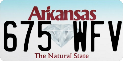 AR license plate 675WFV