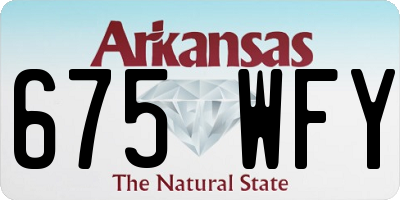 AR license plate 675WFY
