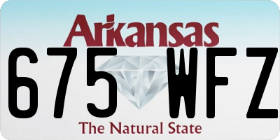 AR license plate 675WFZ