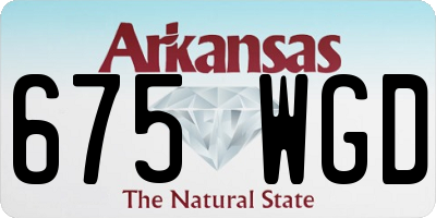 AR license plate 675WGD