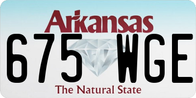 AR license plate 675WGE