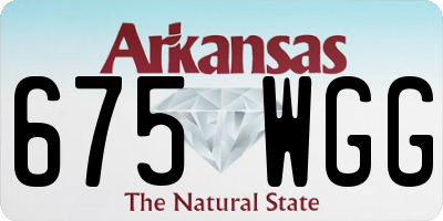 AR license plate 675WGG