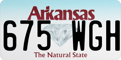 AR license plate 675WGH