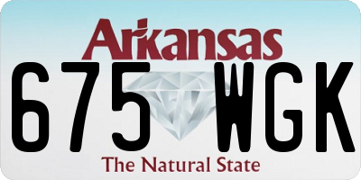 AR license plate 675WGK