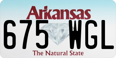 AR license plate 675WGL