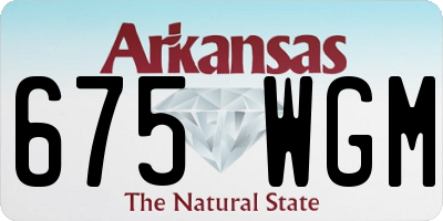 AR license plate 675WGM