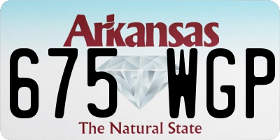 AR license plate 675WGP
