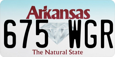 AR license plate 675WGR