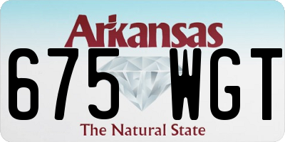 AR license plate 675WGT