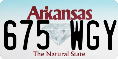 AR license plate 675WGY