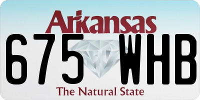 AR license plate 675WHB