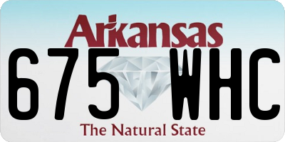 AR license plate 675WHC