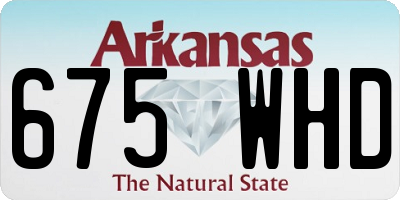 AR license plate 675WHD