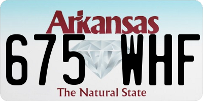 AR license plate 675WHF