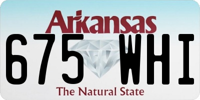 AR license plate 675WHI