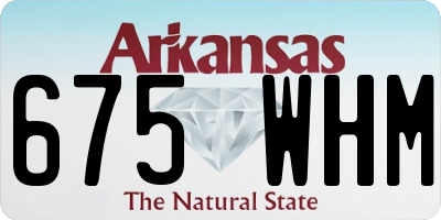 AR license plate 675WHM