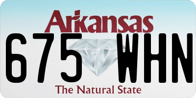 AR license plate 675WHN