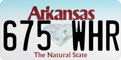 AR license plate 675WHR