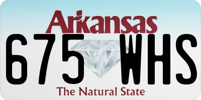 AR license plate 675WHS