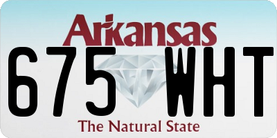 AR license plate 675WHT