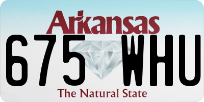 AR license plate 675WHU