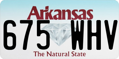 AR license plate 675WHV