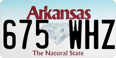AR license plate 675WHZ