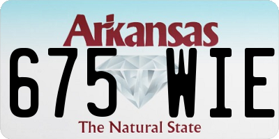 AR license plate 675WIE