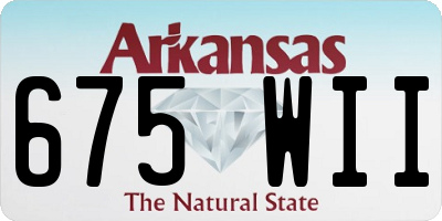 AR license plate 675WII
