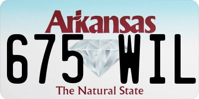 AR license plate 675WIL