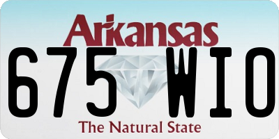 AR license plate 675WIO