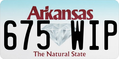 AR license plate 675WIP