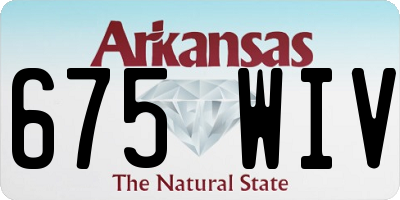 AR license plate 675WIV