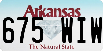 AR license plate 675WIW