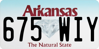 AR license plate 675WIY