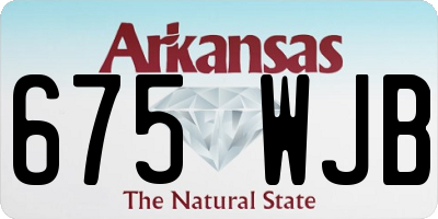 AR license plate 675WJB