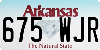 AR license plate 675WJR