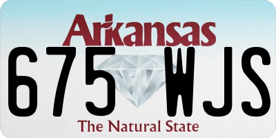 AR license plate 675WJS