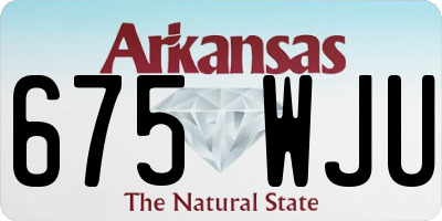 AR license plate 675WJU