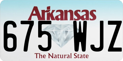 AR license plate 675WJZ