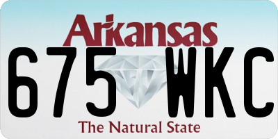 AR license plate 675WKC