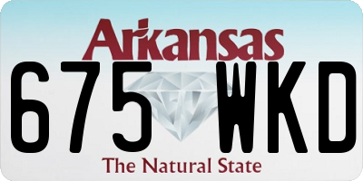 AR license plate 675WKD